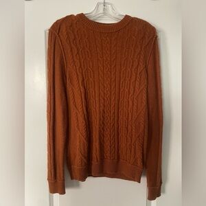 BOSS: HUGO BOSS 100% VIRGIN WOOL BURNT ORANGE SWEATER!